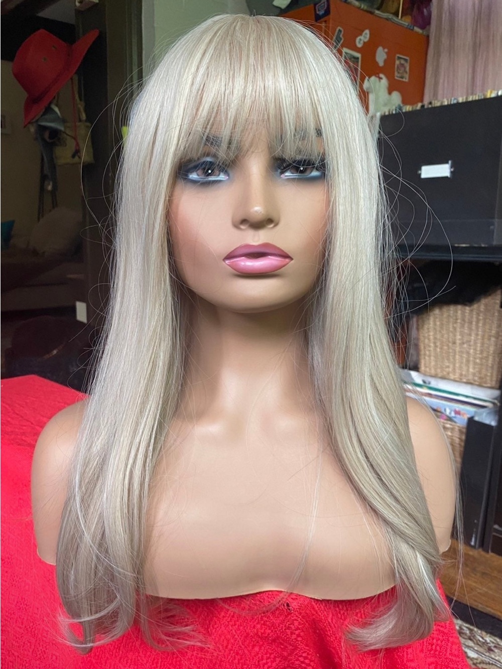 Multi tone light ash beige blonde wig